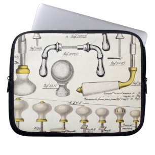 Door handles, from a trade catalogue of domestic g laptop sleeve