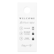 Door Hanger Lock/Unlock Instructions