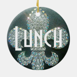 Door Hanger "Meeting/Lunch" Ceramic Ornament