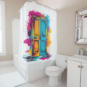 Door In Style 90's Shower Curtain