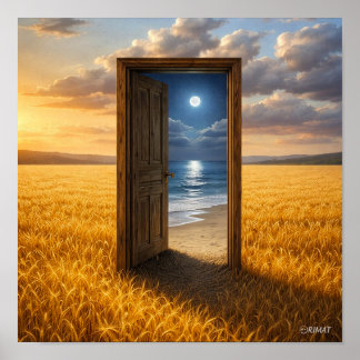 Door in the Wheat Poster