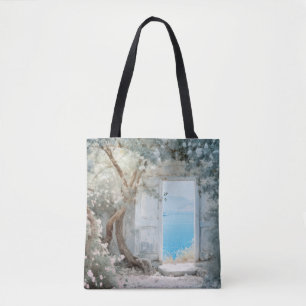 Door In Tranquil Garden Relax Inspire Tote Bag