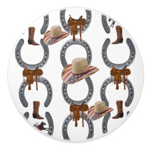 Door Knob Horse Cowboy Hat