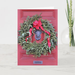Door knocker holiday card