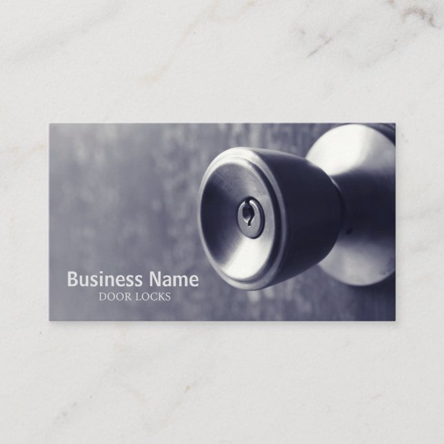 door locks business business card (Front)