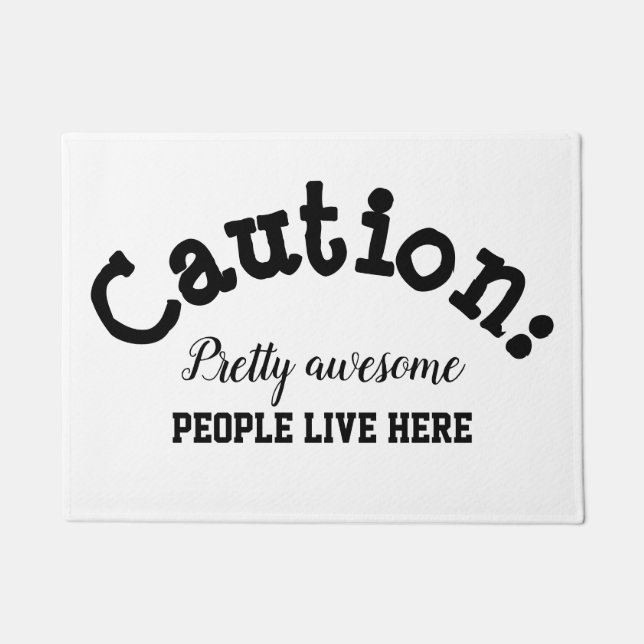 Door Mat - awesome people (Front)