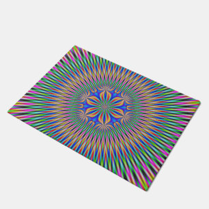 Door Mat Floral Motif in Colour