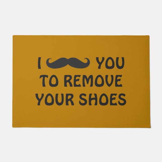 Door Mat - MUSTACHE YOU (Front)