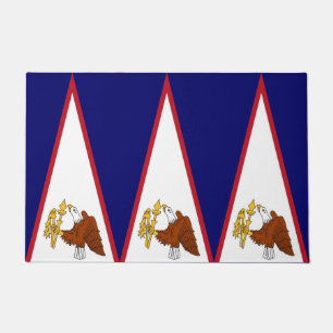 Door Mat with Flag of American Samoa, USA