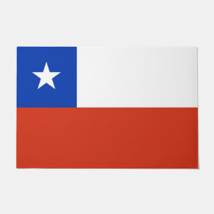 Door Mat with Flag of Chile
