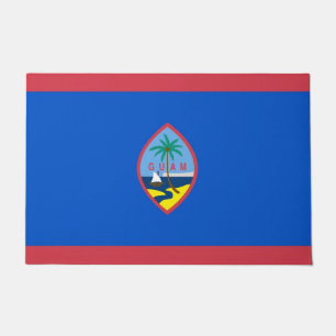 Door Mat with Flag of Guam, USA