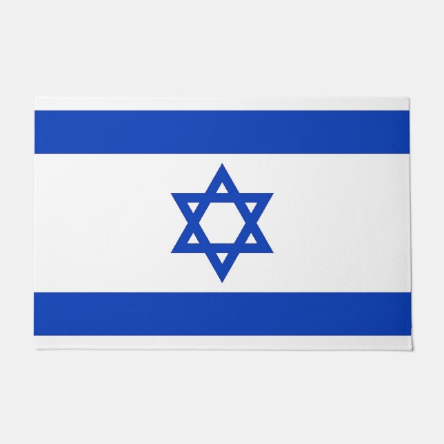 Door Mat with Flag of Israel (Front)