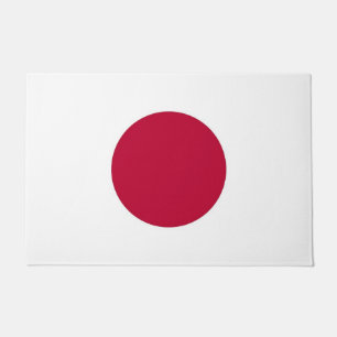 Door Mat with Flag of Japan