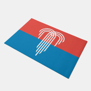Door Mat with Flag of Kansas City, Missouri