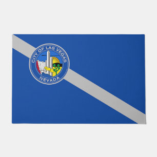 Door Mat with Flag of Las Vegas City
