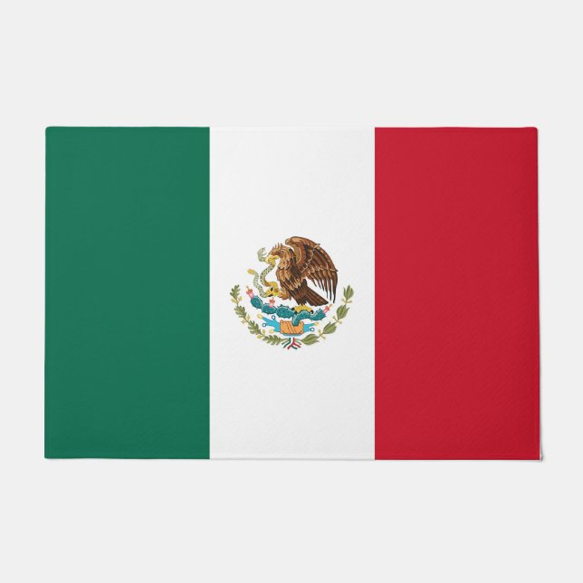 Door Mat with Flag of Mexico (Front)