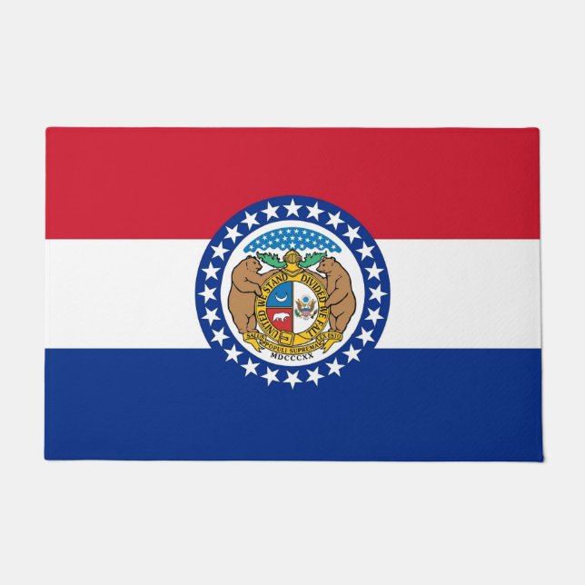 Door Mat with Flag of Missouri State, USA (Front)