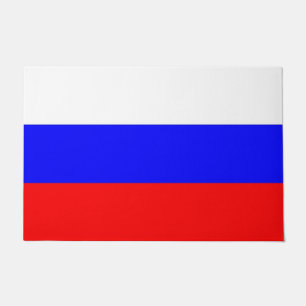 Door Mat with Flag of Russia