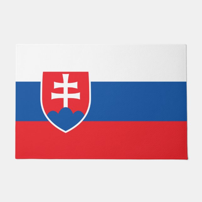 Door Mat with Flag of Slovakia (Front)
