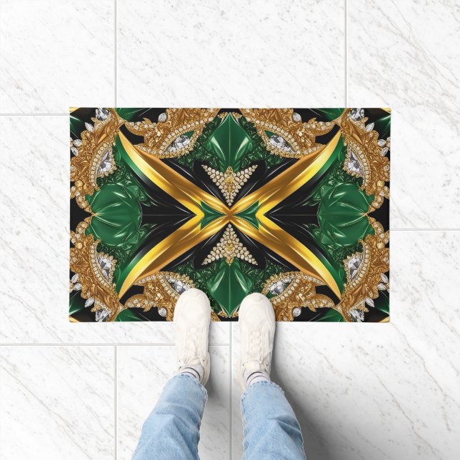 Door Mat with Jamaica Colours design (Indoor)