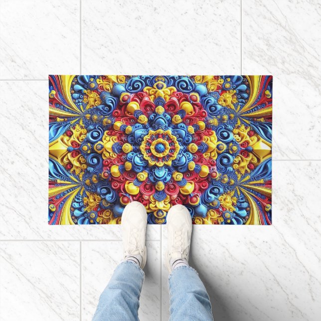 Door Mat with Romanian Colours design (Indoor)
