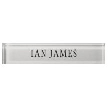 Door Nameplate Holders - with personalised name 