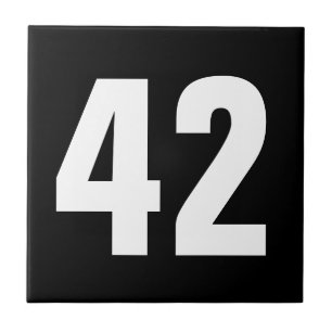 Door number ceramic tile