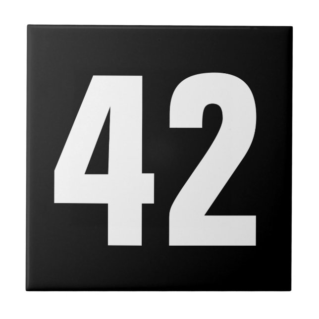 Door number ceramic tile (Front)