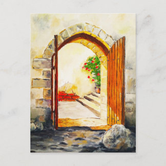 Door of light postcard