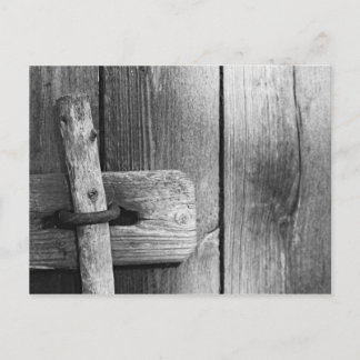 Door of old barn 4 postcard