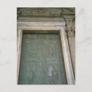 Door of St Peter's Basilica Postcard