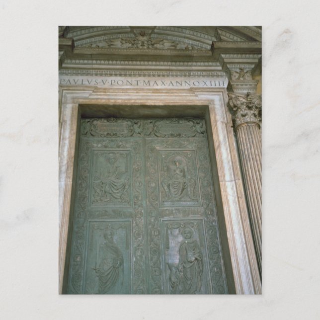 Door of St Peter's Basilica Postcard (Front)