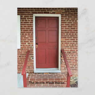 Door of the "Jennie Wade House" Postcard