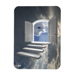 Door opened on a mystic eye magnet