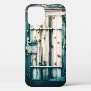 Door Photograph - Teal Blue Green iPhone 12 Pro Case