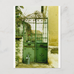 door postcard