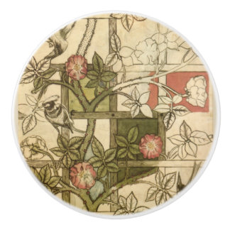 Door pulls with Trellis design by William Morris