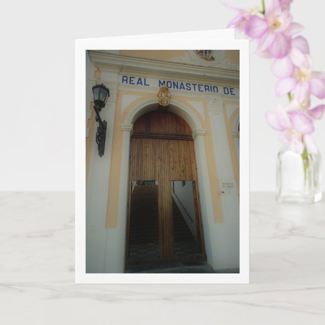Door to Real Monasterio De San Miguel De Lliria Card (Orchid)
