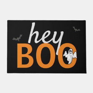 Doormat - hey BOO Ghost / Bats Black