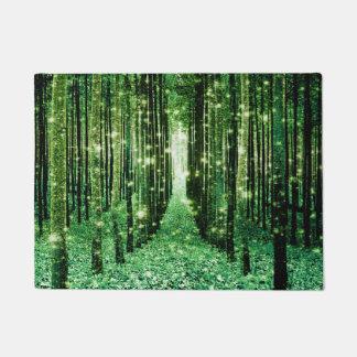 Doormat Magical Forest Green Mystery