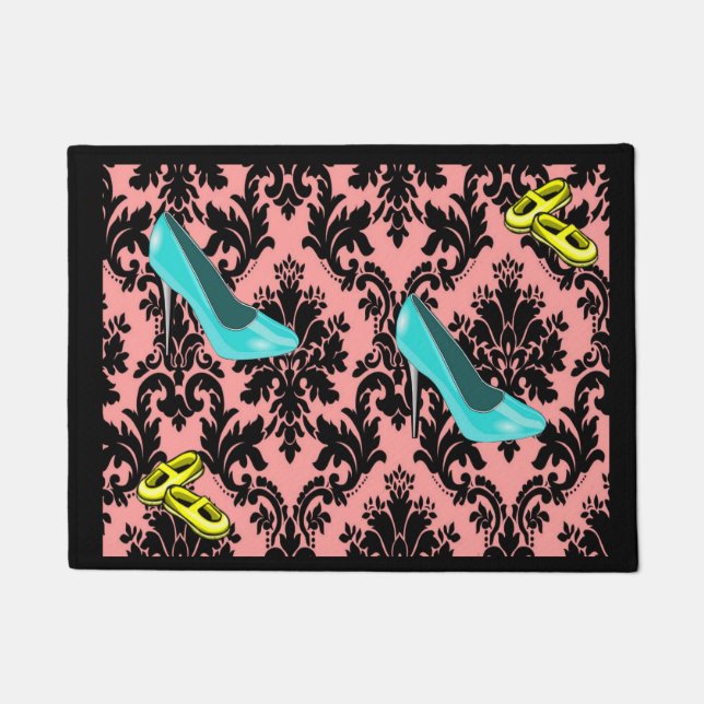 Doormat pink shoes (Front)