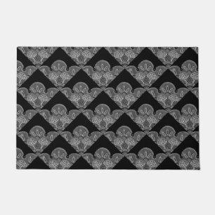 Doormat with black and grey Tile Design