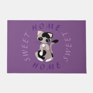 Doormat with Cute Cat