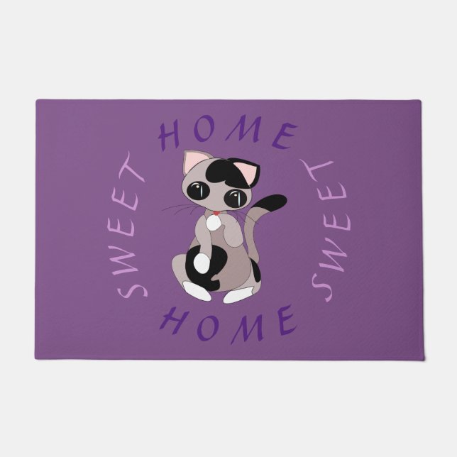 Doormat with Cute Cat (Front)