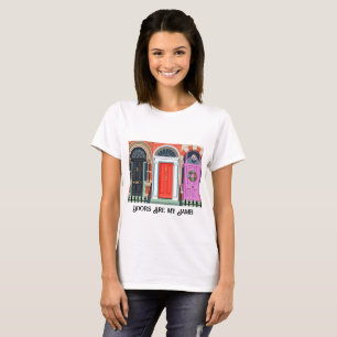 Doors Are My Jamb Colour Block Georgian Doors T-Shirt