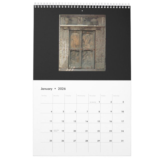 Doors Calendar (Jan 2026)