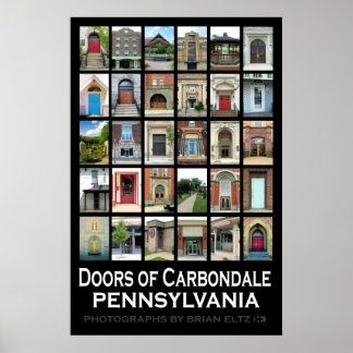 "Doors of Carbondale Pennsylvania" Poster