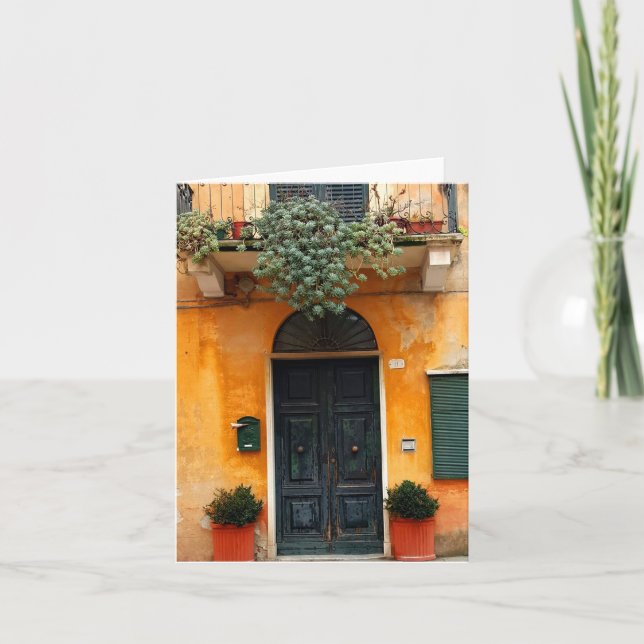 Doors of the Cinque Terre Note Card (Front)