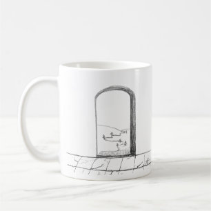Doors opened and closed Sketched and had drawn Coffee Mug