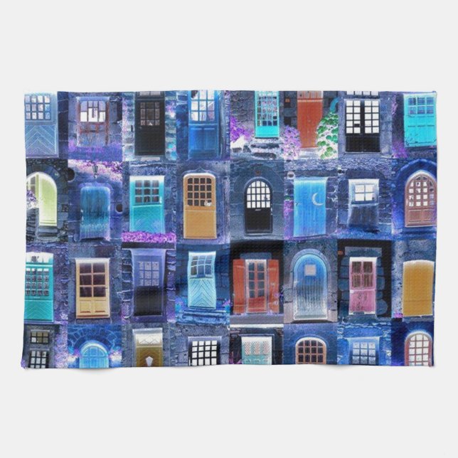 doors tea towel (Horizontal)